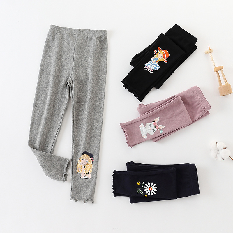 女童打底裤外穿棉保暖小女孩裤子内穿儿童秋裤洋气弹力修身秋冬