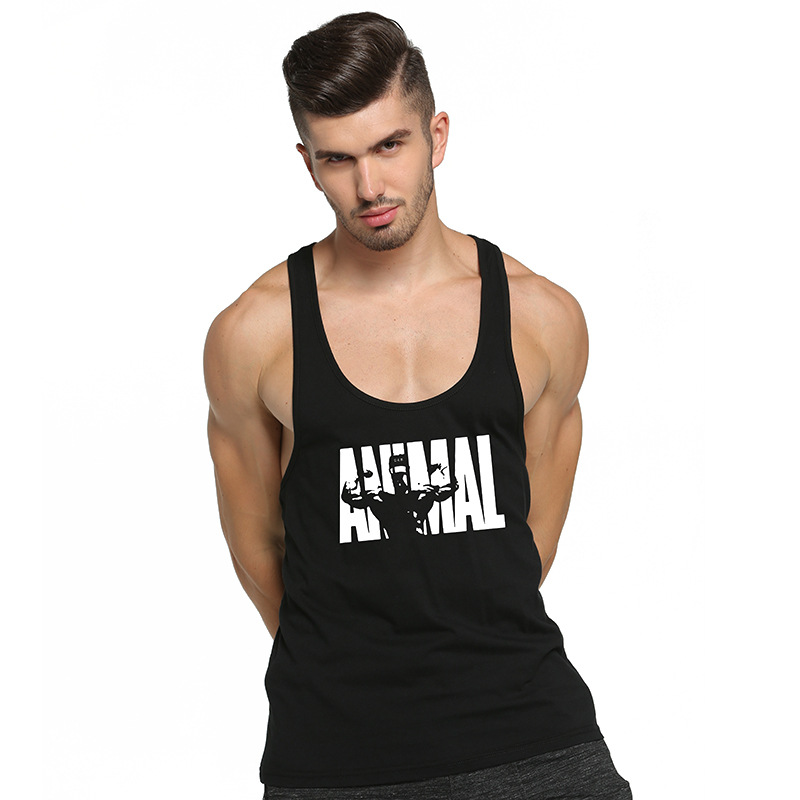 夏季男士背心运动肌肉无袖工字宽松欧美潮牌健身服男背心定制logo