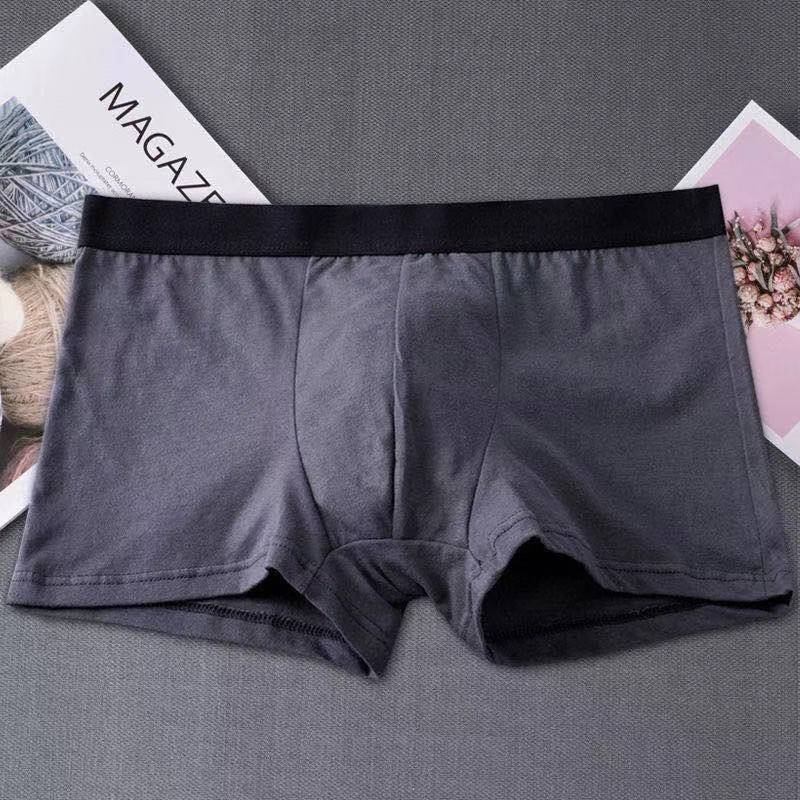 夏季莫代尔纯色男士内裤多色可选中腰舒适透气四角裤平角裤男批发