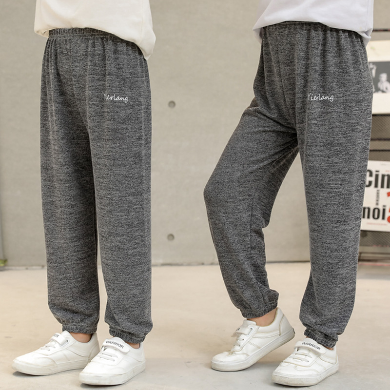 夏天潮范长裤儿童休闲裤男童女童防蚊裤宝宝灯笼裤家居裤现货批发