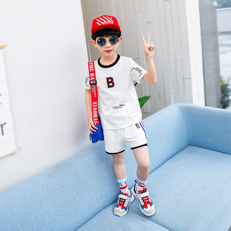 新款儿童装男童夏装短袖T恤中大童潮童上衣半袖T恤韩版一件代发