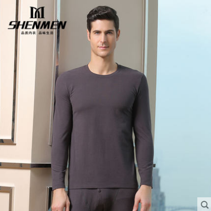 绅门男士秋衣裤套装 纯棉冬季薄款棉毛衫全棉保暖 内衣男秋衣秋裤